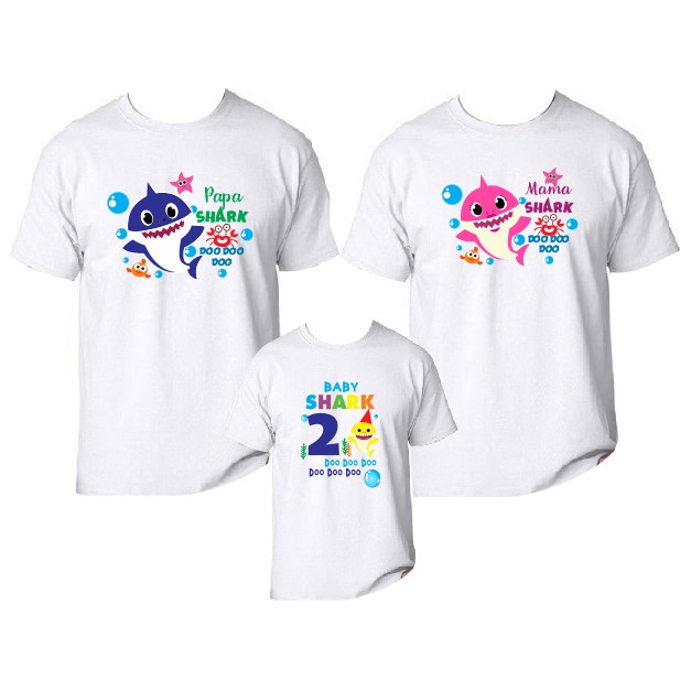 Baby shark t shirts best sale for family