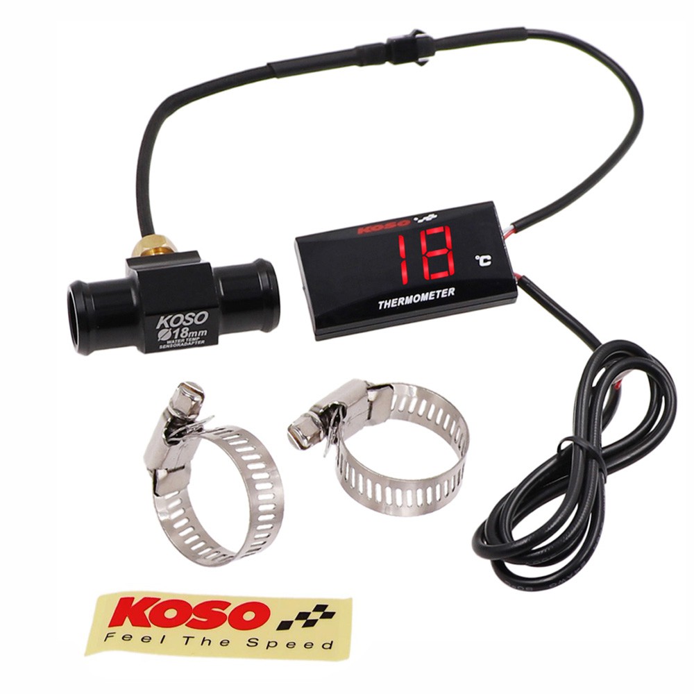 Universal Motorcycle LCD Digital Thermometer Instrument Water Temp