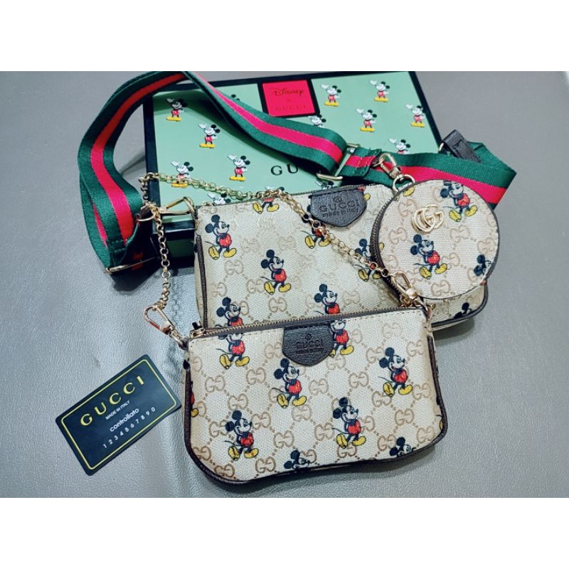 Guess Mickey Multi Pochette Shopee Philippines