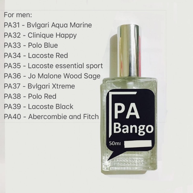 PAbango For Men oil based perfume Shopee Philippines