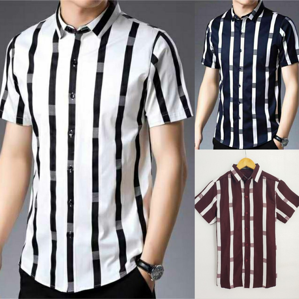 Korean polo stripes hotsell