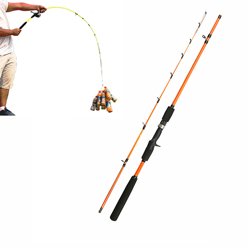 FRP Fishing Rod 1.6-2.4M Carbon Spinning Fishing Pole Casting Pole