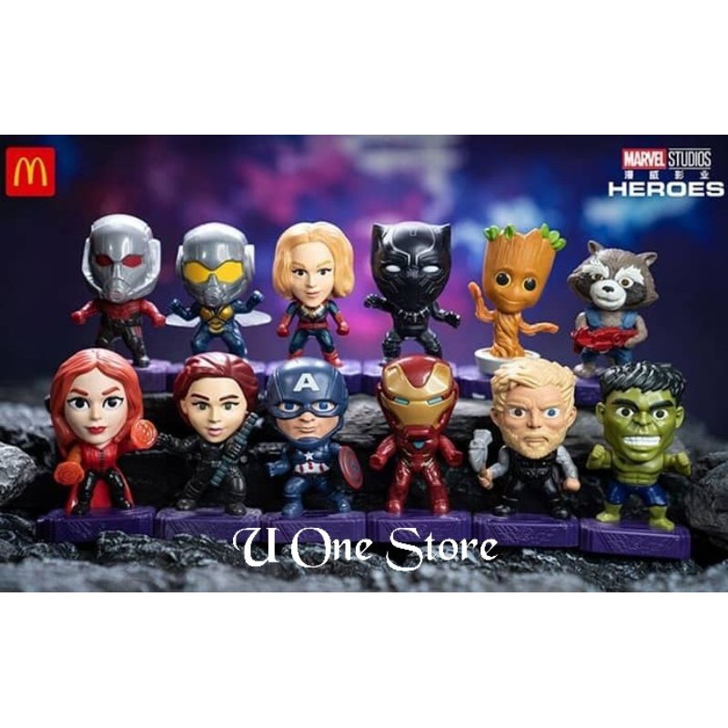 Mcdonalds avengers hot sale toys set