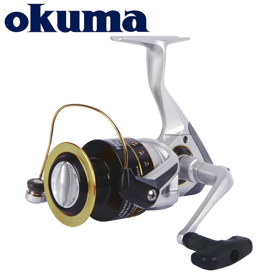 Okuma SAFINA 1500 Left handed Spinning Reel Used In Japan [Excellent] A839