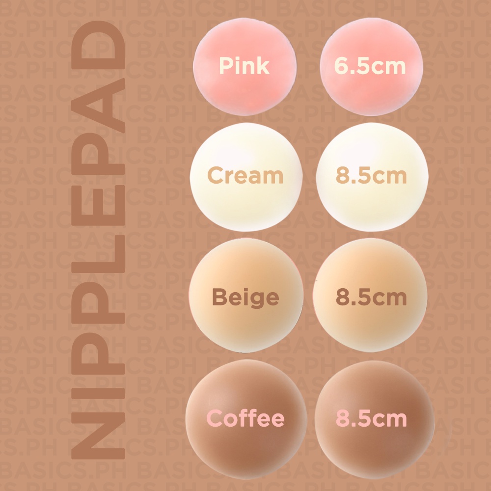 Reusable Silicone Nipple Pad Pasties Cover Bra Pad Skin Adhesive Gel 6.5cm  8.5cm Pink Cream Beige