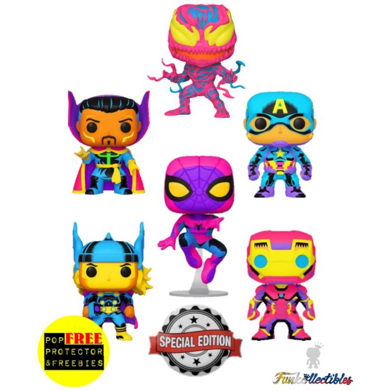 Spiderman black light on sale funko pop