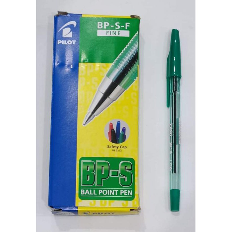 12 pcs Pilot BP-S 0.7mm fine ball point pen with cap BLUE ink +