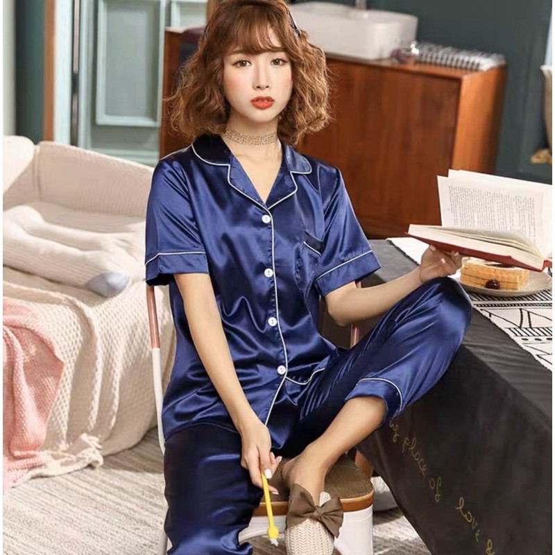 Silk Terno Pajama Sleepwear Shopee Philippines