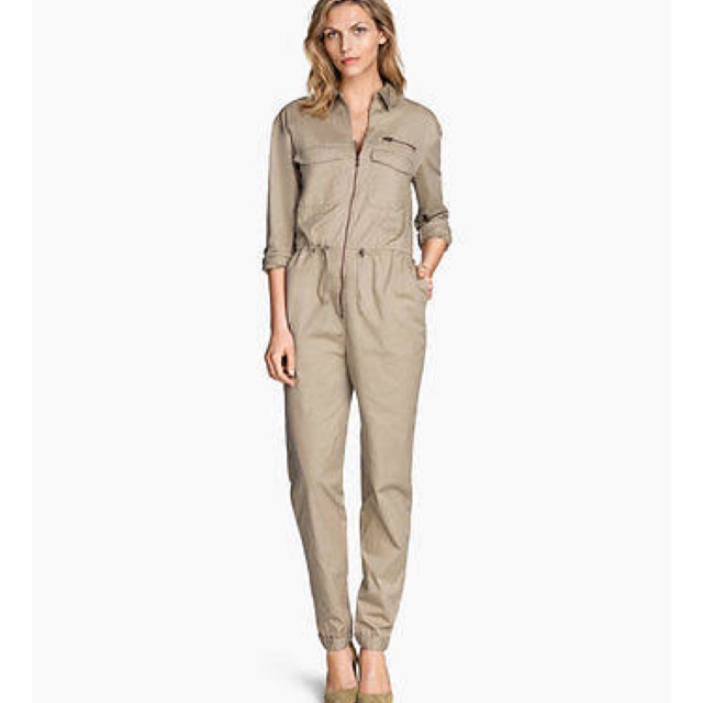 H&m jumpsuit clearance khaki