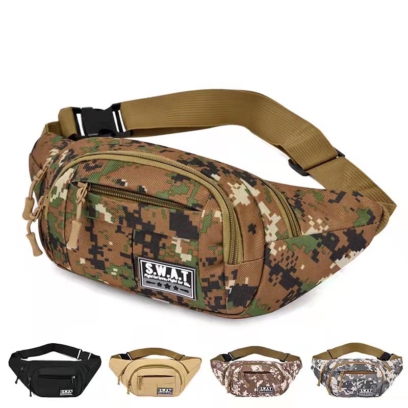 Camouflage waist clearance bag