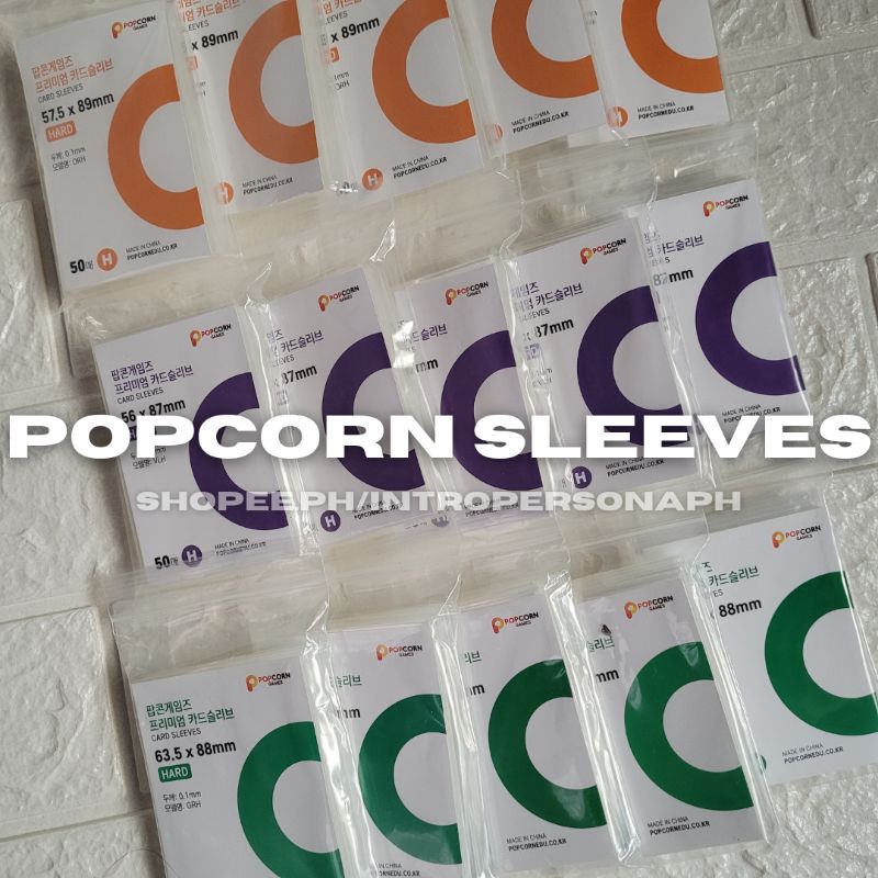 Onhand] Photocard Sleeves tingi Hard (Popcorn Game Card Sleeve) kpop pc  mini sleeve photocards