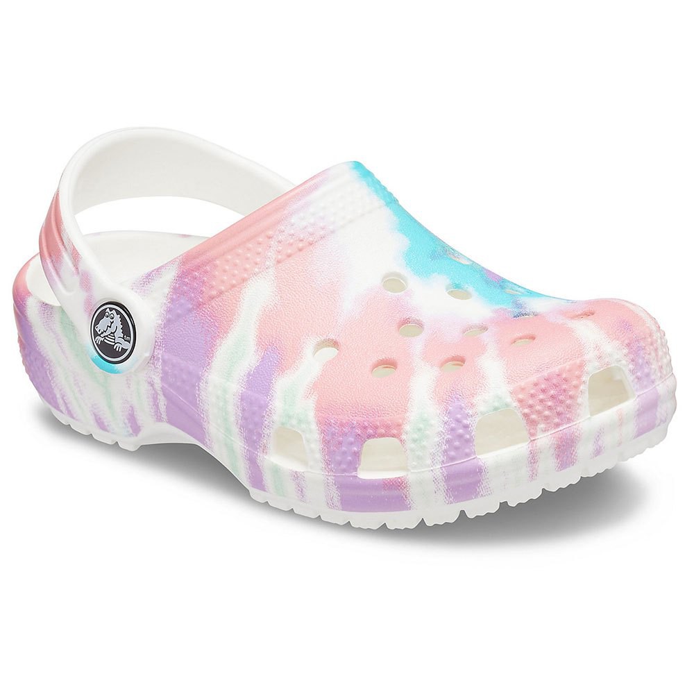 Tie dye best sale crocs pink