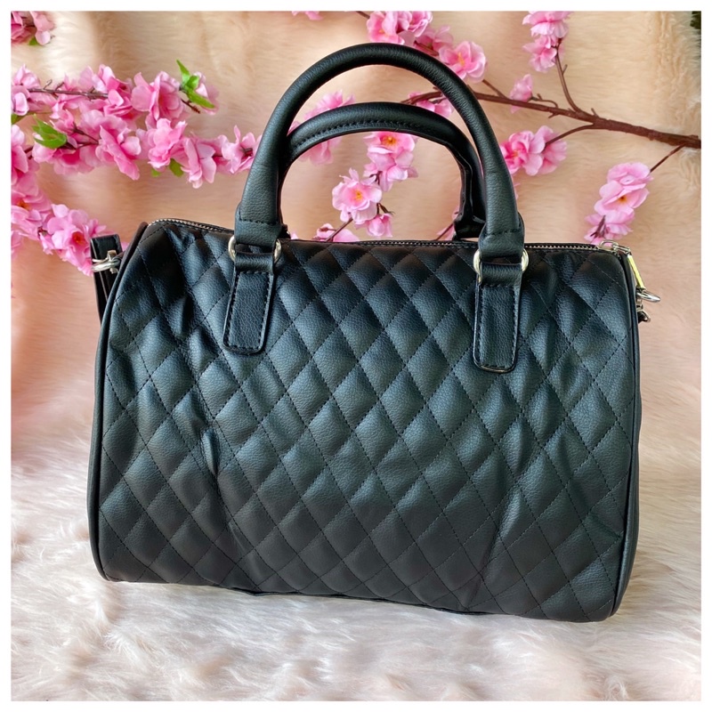 Mango quilted bowling bag new arrivals