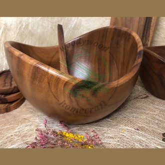 Teak Wood Yarn Bowl