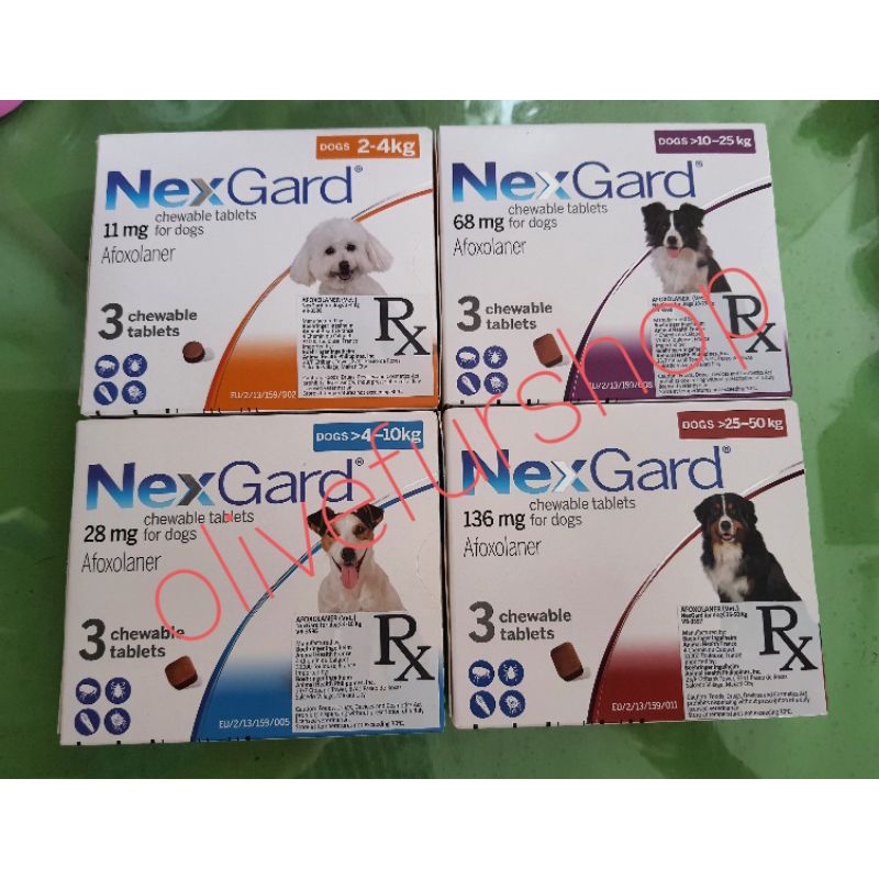 Nexgard afoxolaner clearance chewables for dogs