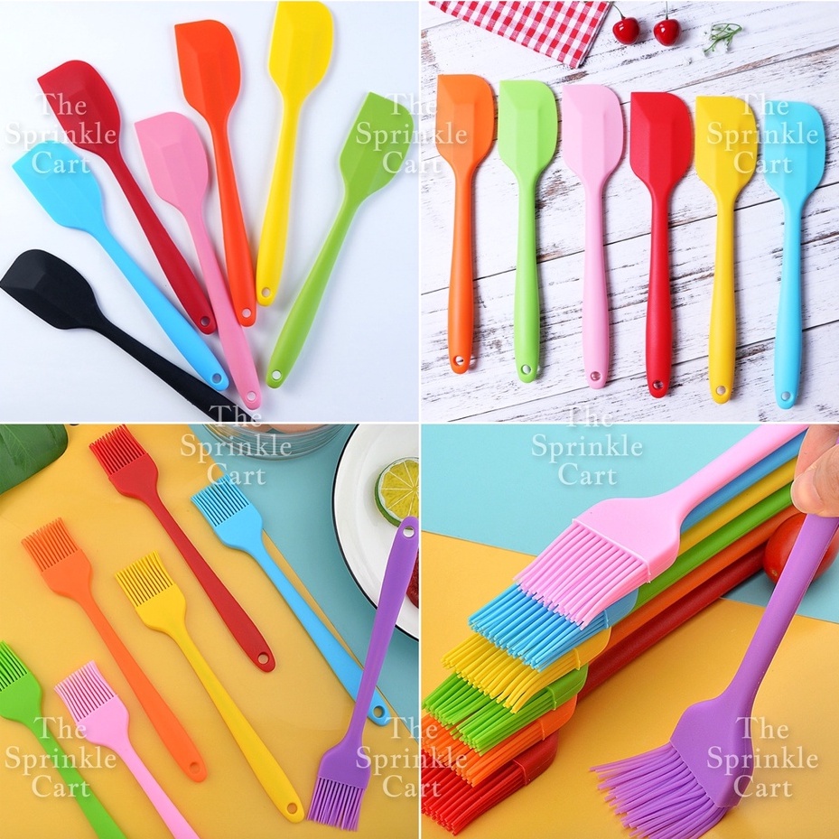 1pc Random Color Silicone Cooking Spatula