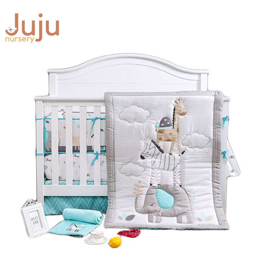 7 piece outlet crib bedding set