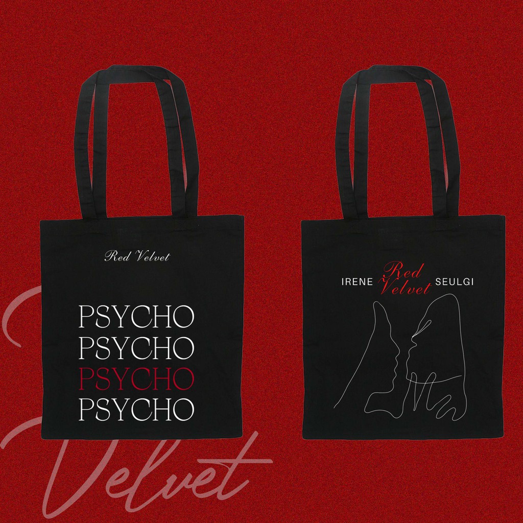 Red velvet tote discount bag