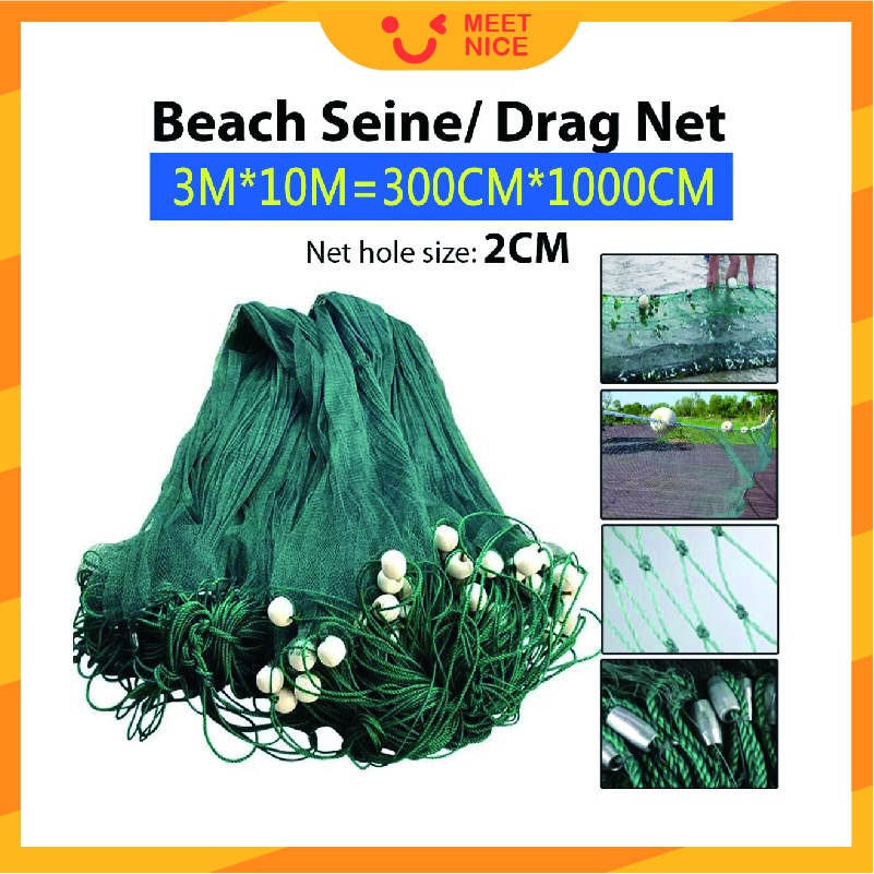 Oversized fishing net】Fishing net Dragnet Pile floating net Trawl