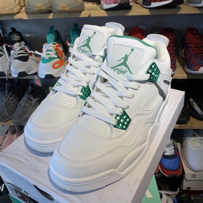 Jordan 4 outlet white green