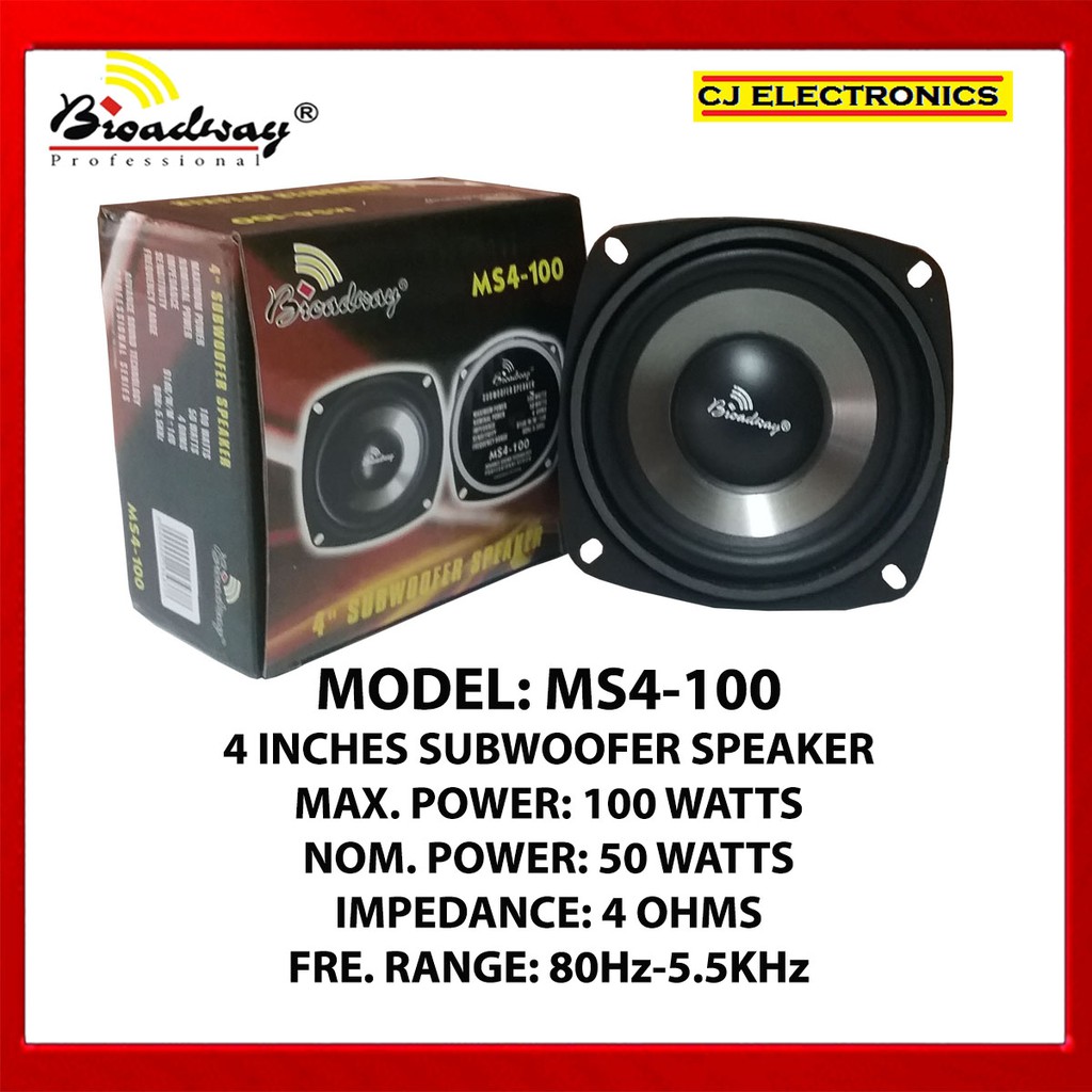 100 watt best sale subwoofer speaker