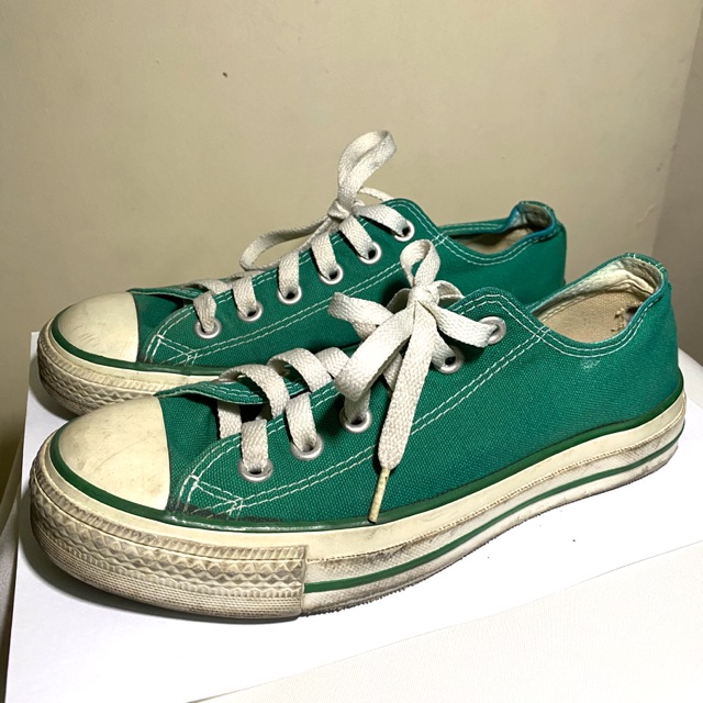 Green converse hotsell all star low