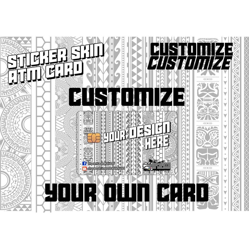 Yayamanin Skin Card Sticker Vinyl Debit/ATM/beep card sticker skin