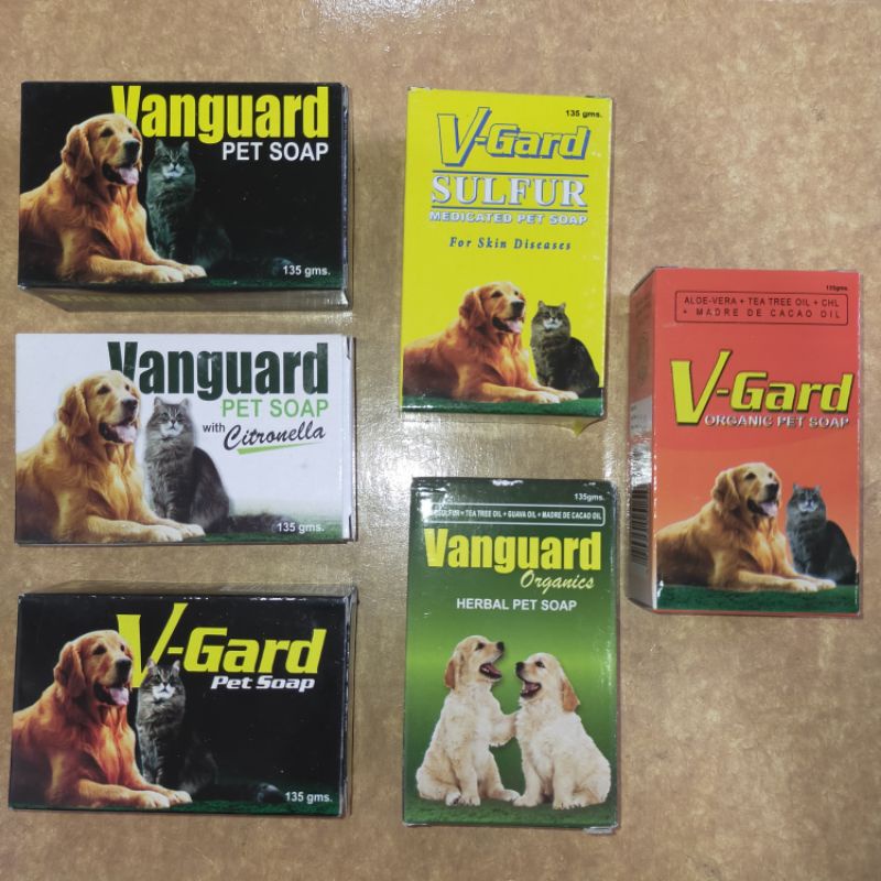 VANGUARD V GARD HERBAL ORGANIC ANTI TICK AND FLEA PET SOAP 135gms