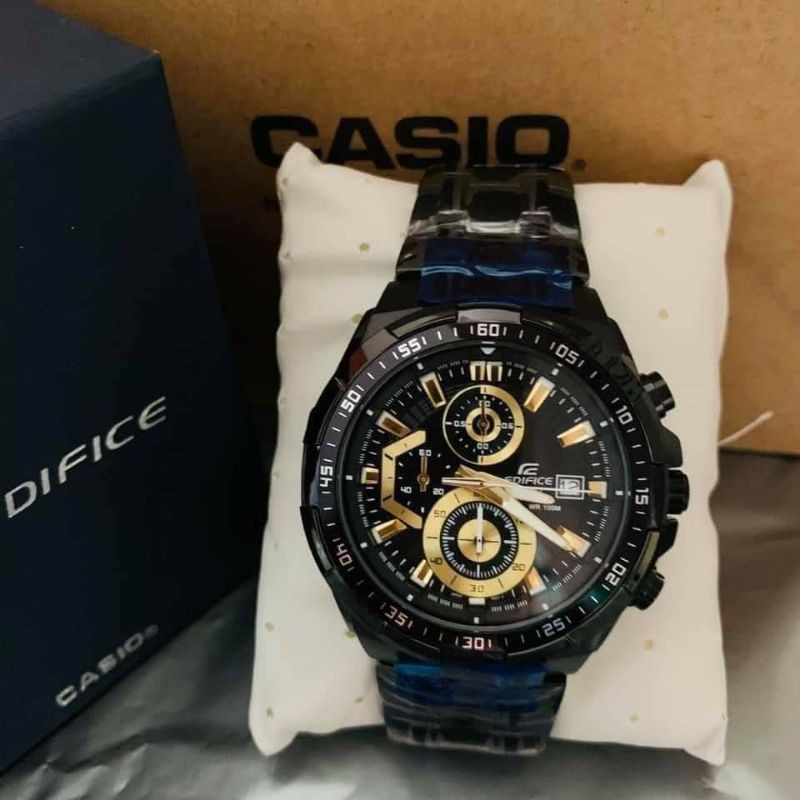 Casio 539 2024 black gold analog