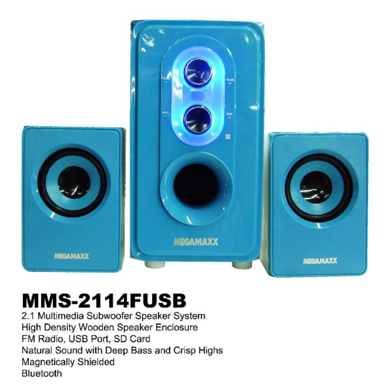 Megamaxx speaker best sale with amplifier