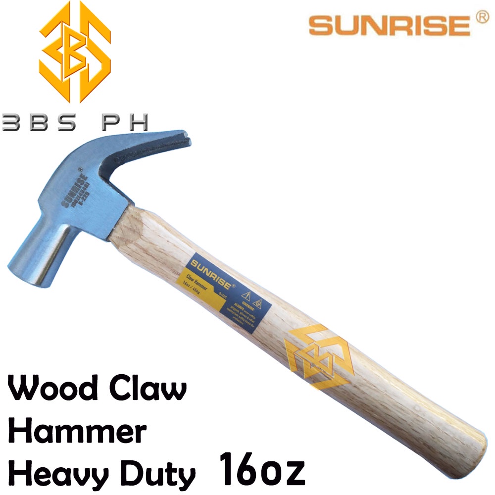 Home Handyman 16oz Wood Handle Claw Hammer