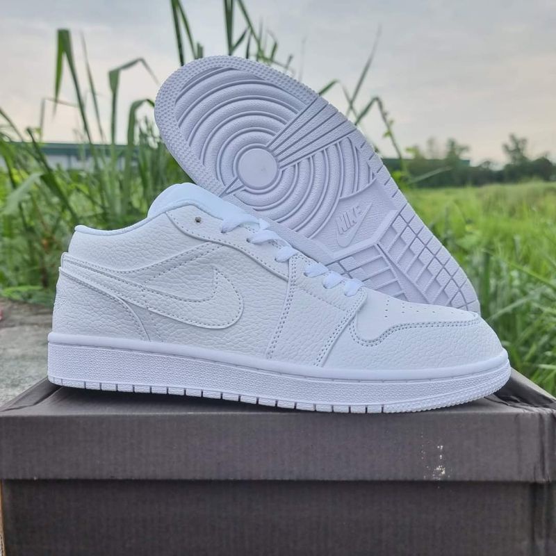 Jordan 1 Low Triple White for Men Women Shopee Philippines