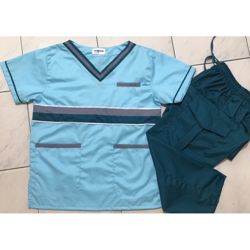 Scrub Suit Sky Blue Terno