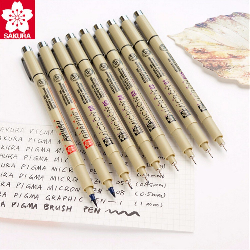 SAKURA/Sipa Pigma Micron Pen Needle Drawing Pen 003 005 01 02 03