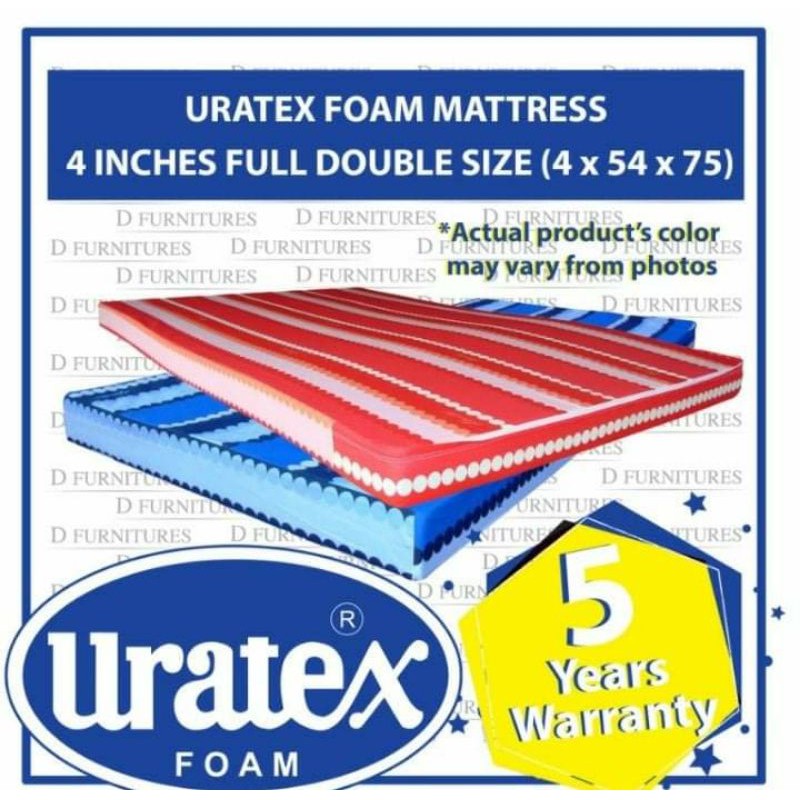 uratex foam 4inc 54x75 free 2pcs ordinary pillow Shopee Philippines