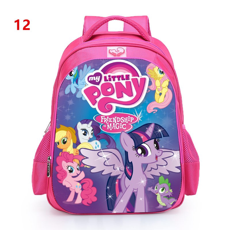 My Little Pony Backpack Girls Kids Children Princess Cartoon Bags