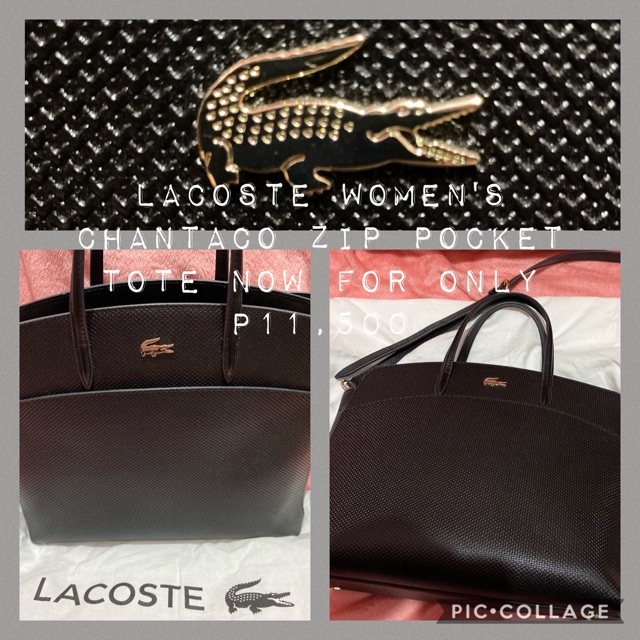 Lacoste chantaco sale tote bag