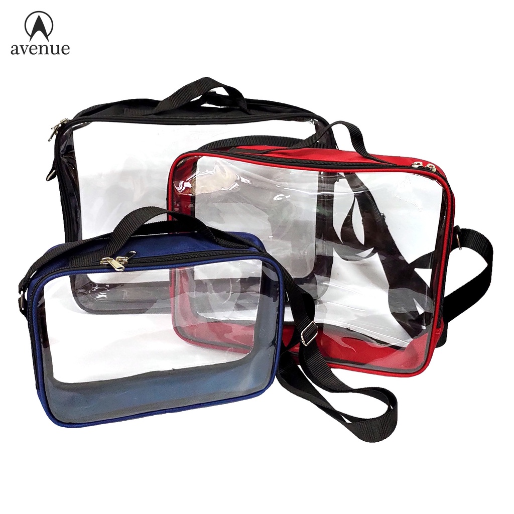 Clear plastic cheap sling bag