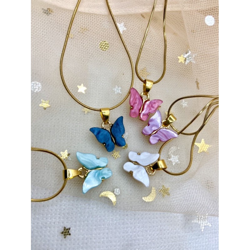 Butterfly deals friendship necklace