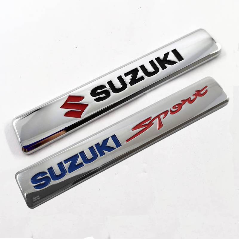 1 x Metal SUZUKI Logo/SUZUKI Sport Car Auto Decorative Side Fender Rear  Emblem Sticker