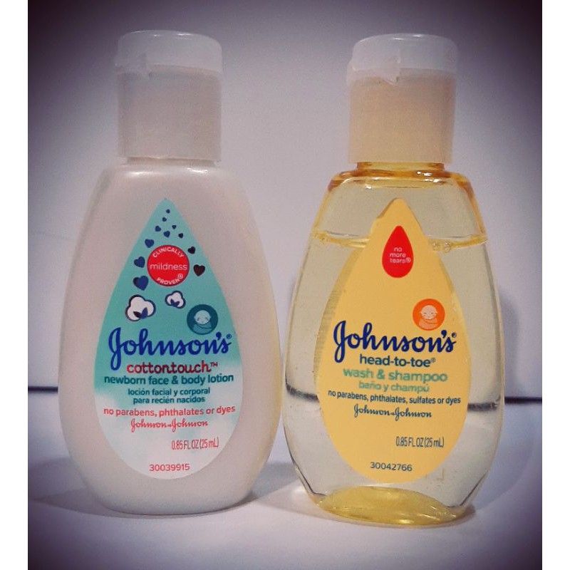 Johnson's® Head-To-Toe Wash & Shampoo, Johnson's® CottonTouch™ Lotion  (25ml), USA