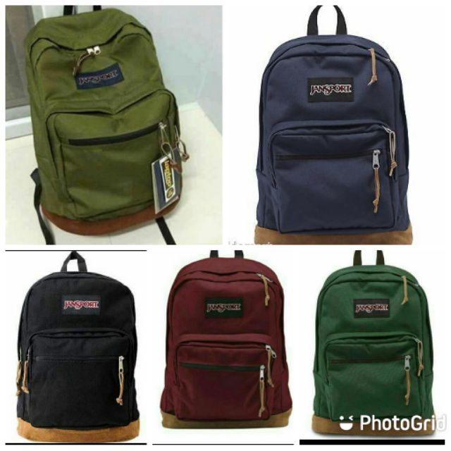 Jansport big student clearance backpack leather bottom