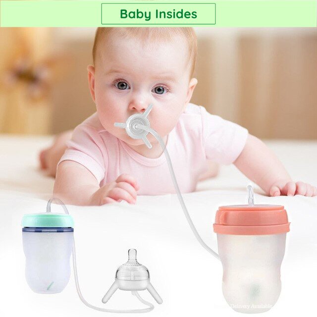 Baby bottle sale self feeder