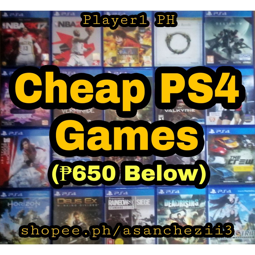 Great cheap deals ps4 games