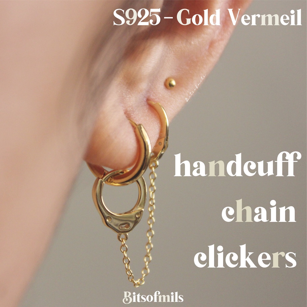 Handcuff hot sale chain earrings