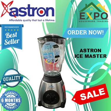 Astron Ice Master Blender and Ice Crusher with 1.5L Glass Jug (350W)