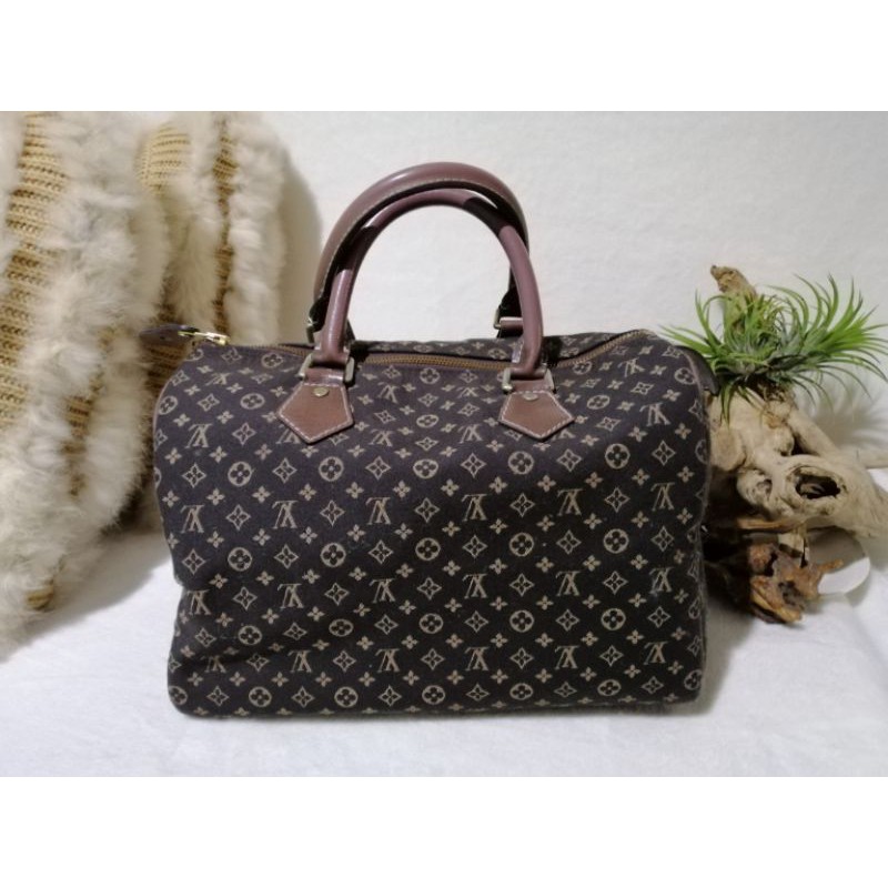 Louis Vuitton Mini Lin Speedy 30 preloved handbag