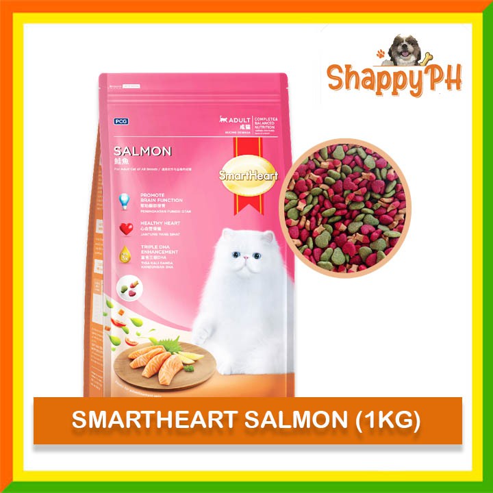 SMARTHEART SALMON DRY CAT FOOD 1KG Shopee Philippines