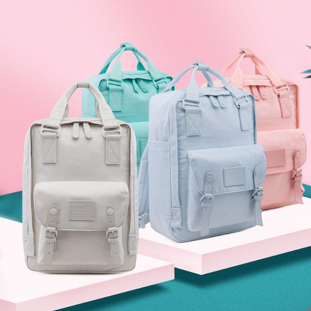 Doughnut macaroon shop backpack pastel