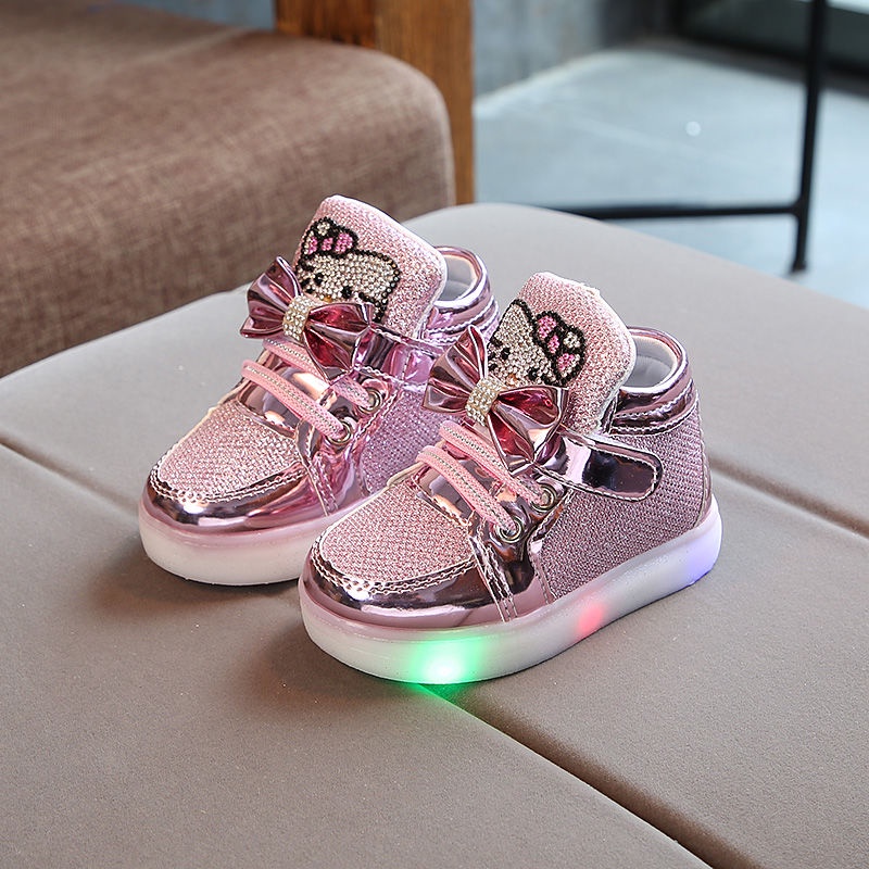 LED Boots for kids baby light up shoes for kids girls